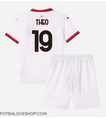 AC Milan Theo Hernandez #19 Dětské Venkovní Dres 2024-25 Krátký Rukáv (+ trenýrky)